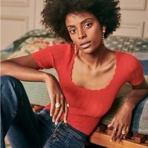 EUC Sezane Anil Jumper S Red